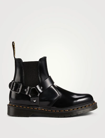 Wincox Leather Buckle Chelsea Boots