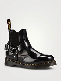 Wincox Leather Buckle Chelsea Boots