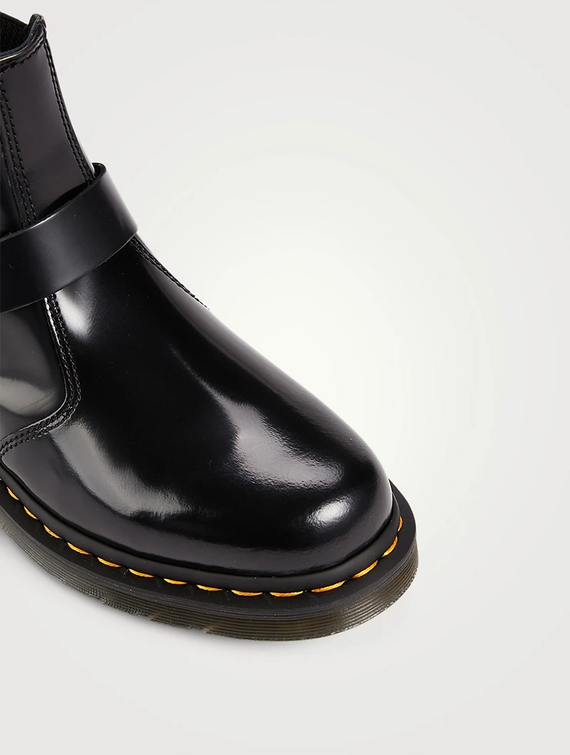 Wincox Leather Buckle Chelsea Boots