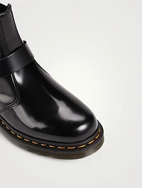 Wincox Leather Buckle Chelsea Boots