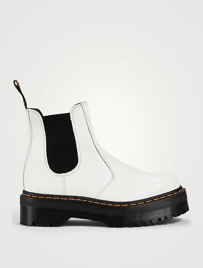 2976 Quad Leather Platform Chelsea Boots