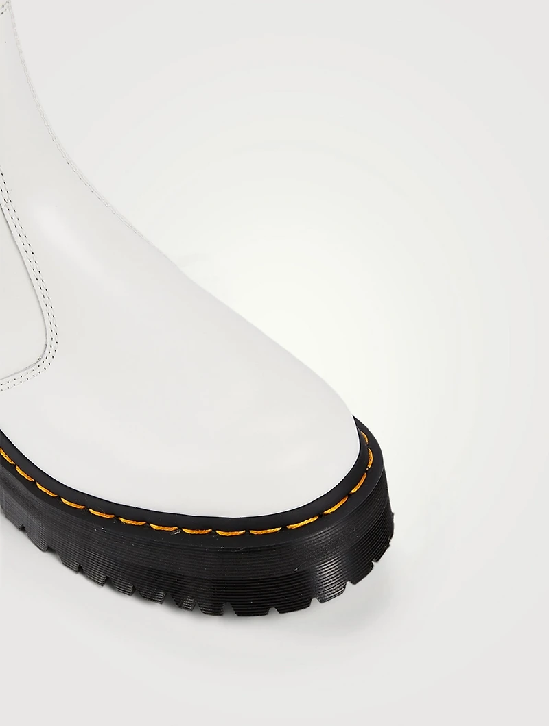 2976 Quad Leather Platform Chelsea Boots