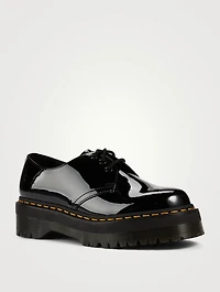 1461 Quad Patent Leather Platform Derby Shoes