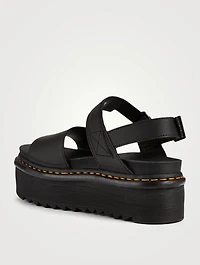 Voss Quad Leather Platform Sandals