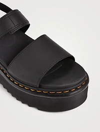 Voss Quad Leather Platform Sandals