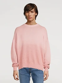 Cotton Distressed Sweater