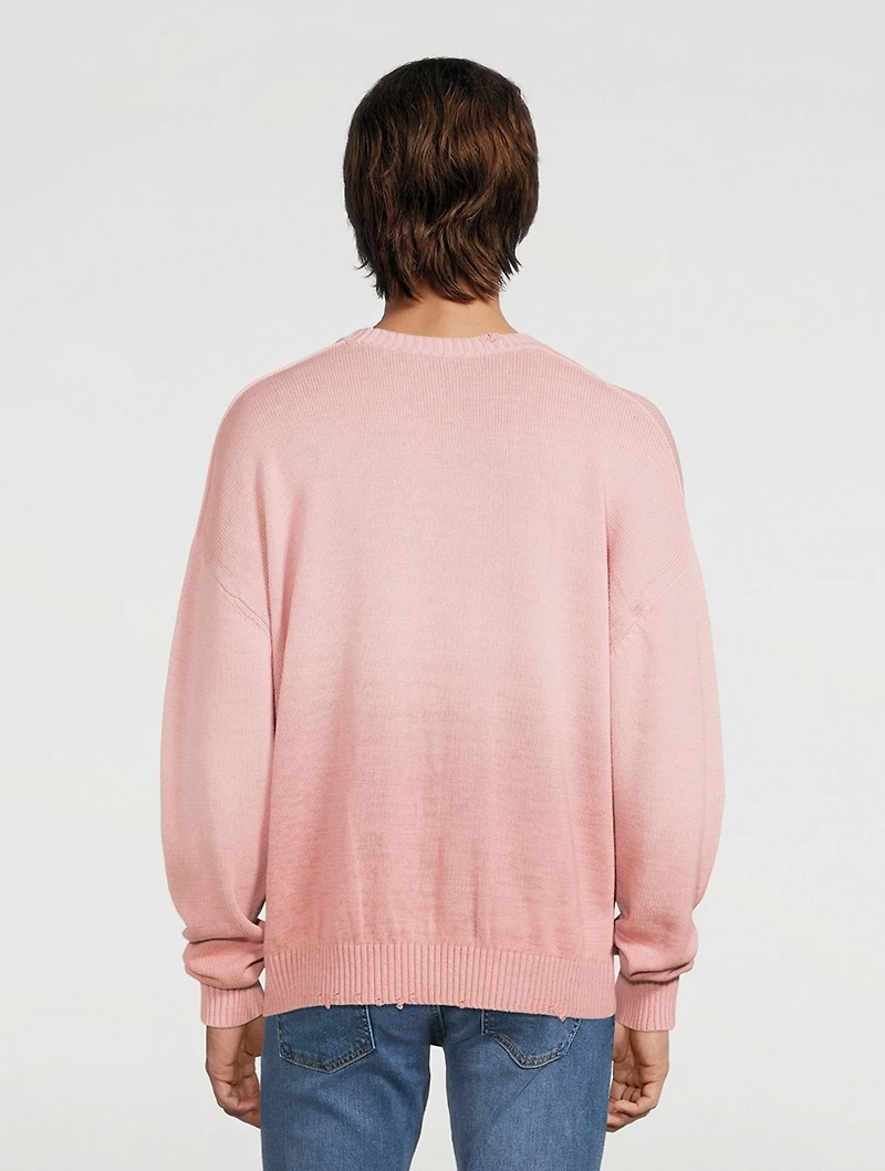 Cotton Distressed Sweater