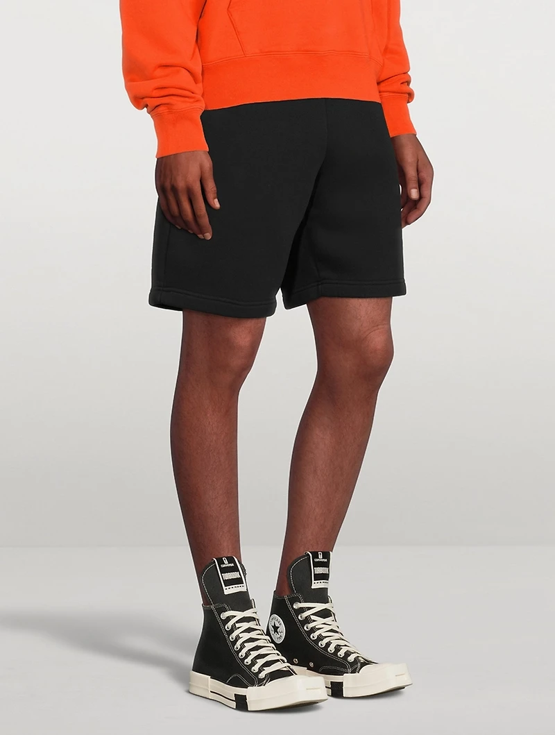 Cotton-Blend Shorts With Label