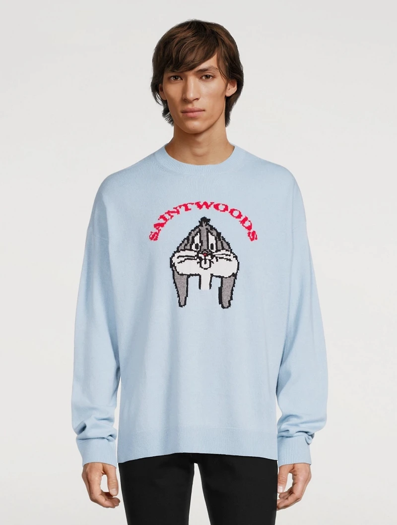 Self-Conscious Bunny Wool And Cashmere Sweater
