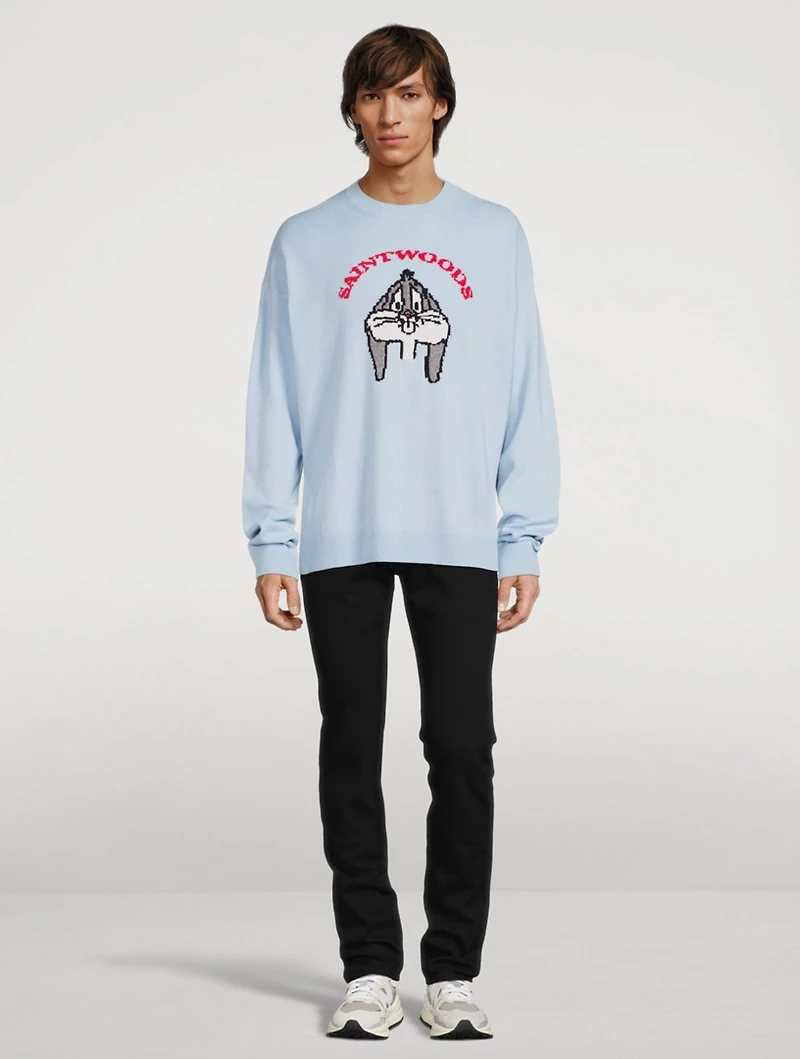 Self-Conscious Bunny Wool And Cashmere Sweater