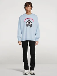 Self-Conscious Bunny Wool And Cashmere Sweater