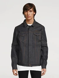 Zip-Off Sleeve Denim Jacket
