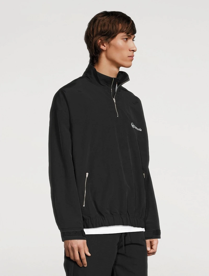 Nylon Quarter-Zip Track Jacket
