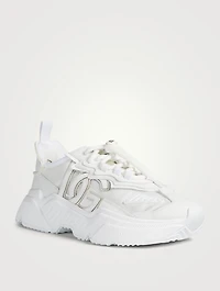 Daymaster Nylon Sneakers With Leather Details