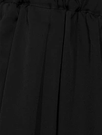 Bow Wool Midi Skirt