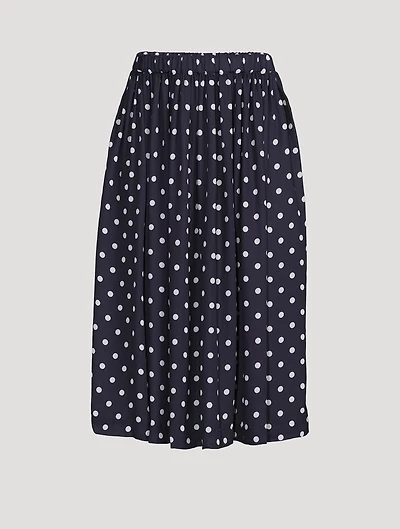 Midi Skirt Polka Dot Print