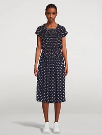 Midi Skirt Polka Dot Print