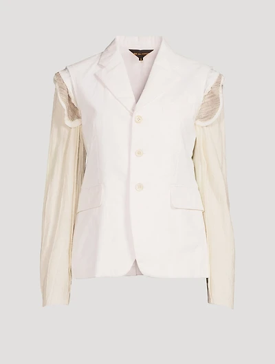 Exposed-Seam Blazer
