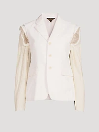 Exposed-Seam Blazer