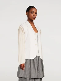 Exposed-Seam Blazer