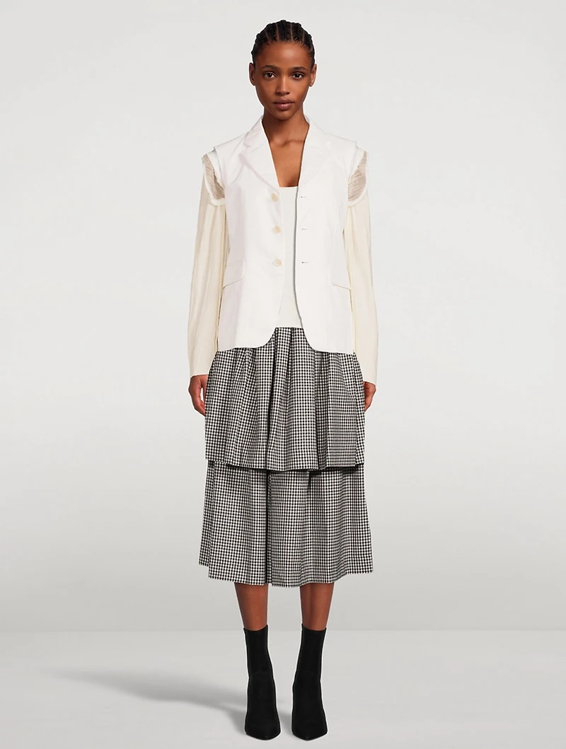 Exposed-Seam Blazer