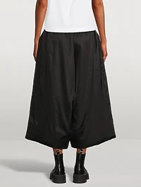 Satin Wide-Leg Trousers