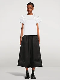 Satin Wide-Leg Trousers