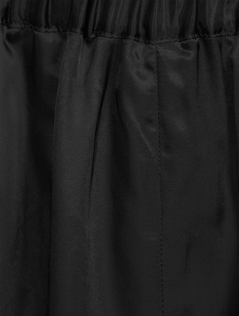 Satin Wide-Leg Trousers