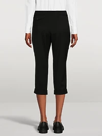 Cropped Wool Trousers