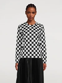 Long-Sleeve T-Shirt Check Print