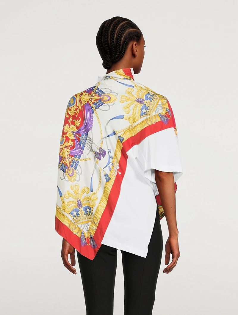 Junya Watanabe Comme des Garçons x Versace T-Shirt With Scarf Detail