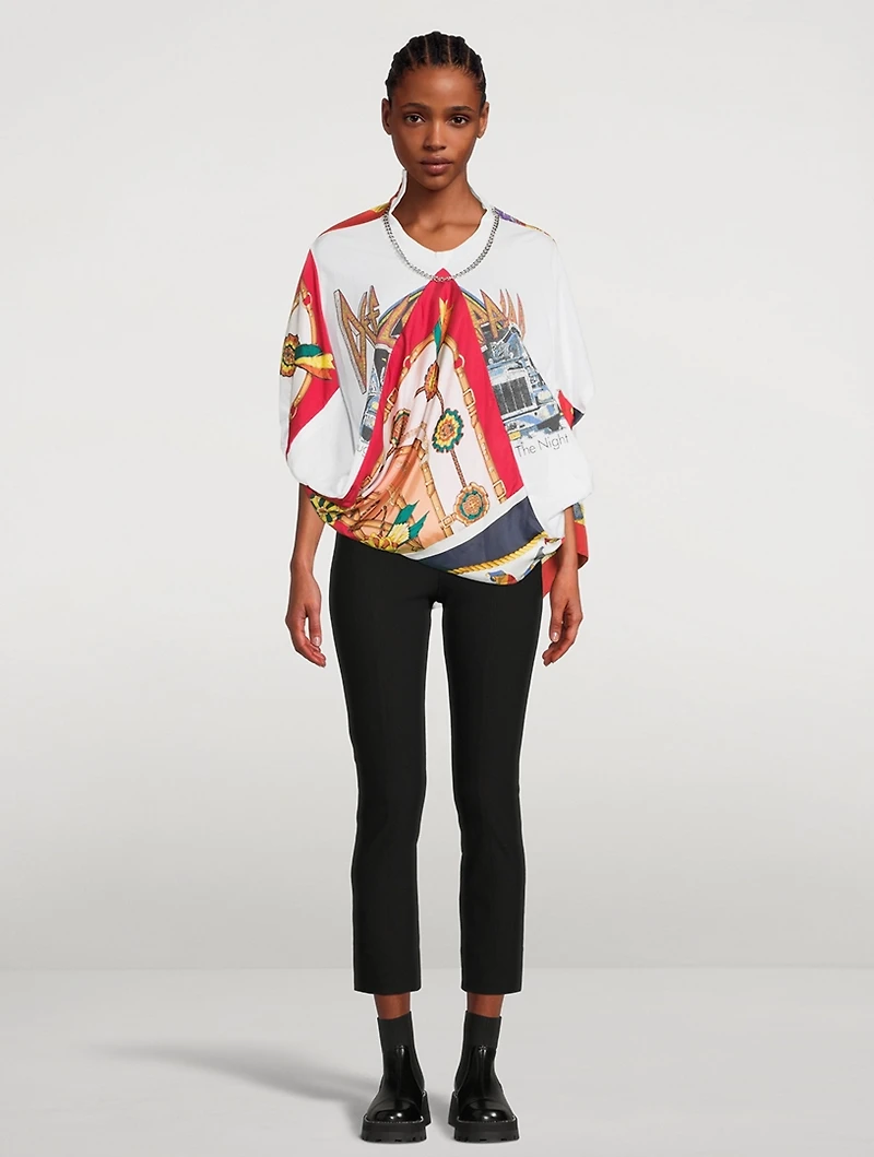 Junya Watanabe Comme des Garçons x Versace T-Shirt With Scarf Detail