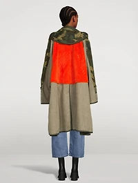 Panelled Canvas Coat