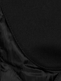 Wool Gabardine Blazer With Quilted Detail