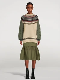 Cotton Cargo Midi Skirt