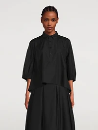 Puff-Sleeve Cotton Shirt