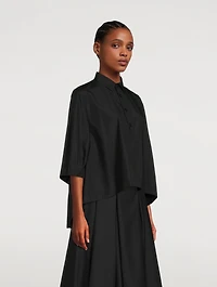 Puff-Sleeve Cotton Shirt