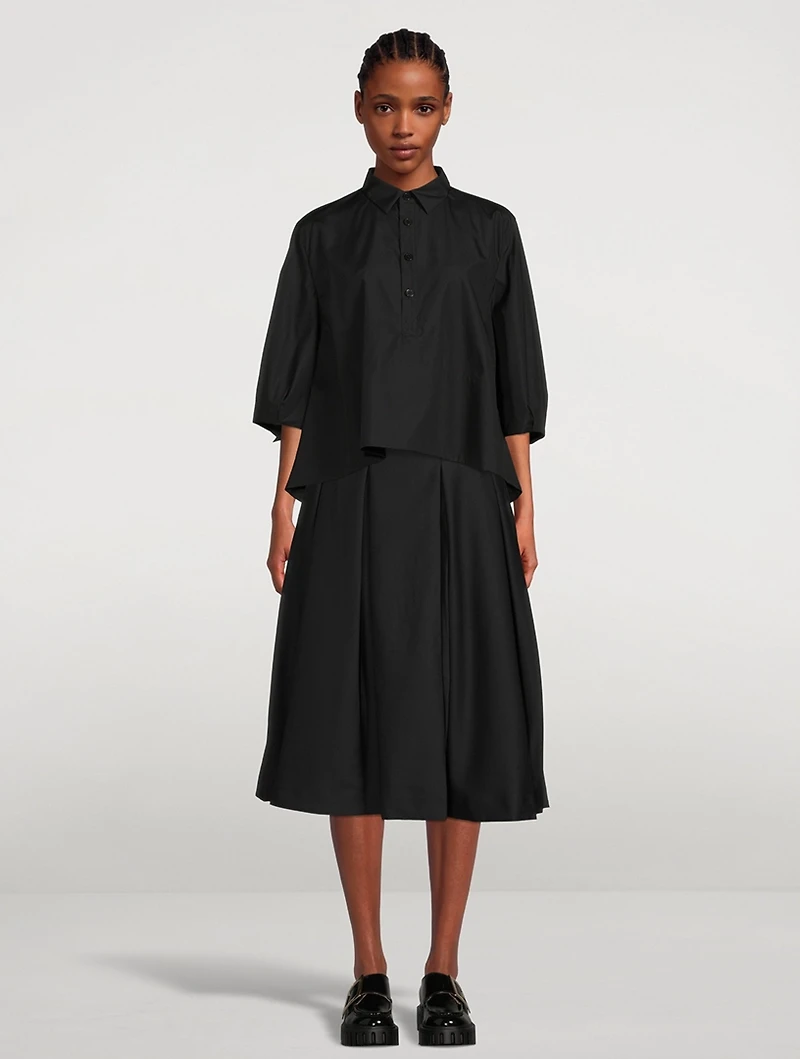 Puff-Sleeve Cotton Shirt