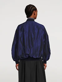 Oversized Taffeta Bomber Jacket