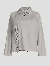 Ruffled Jersey Jacket