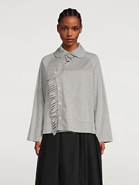 Ruffled Jersey Jacket