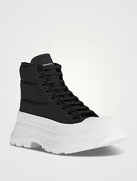 Tread Slick Puffer Canvas Platform High-Top Sneakers