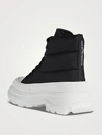 Tread Slick Puffer Canvas Platform High-Top Sneakers