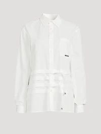 Cotton Shirt With Cross Straps