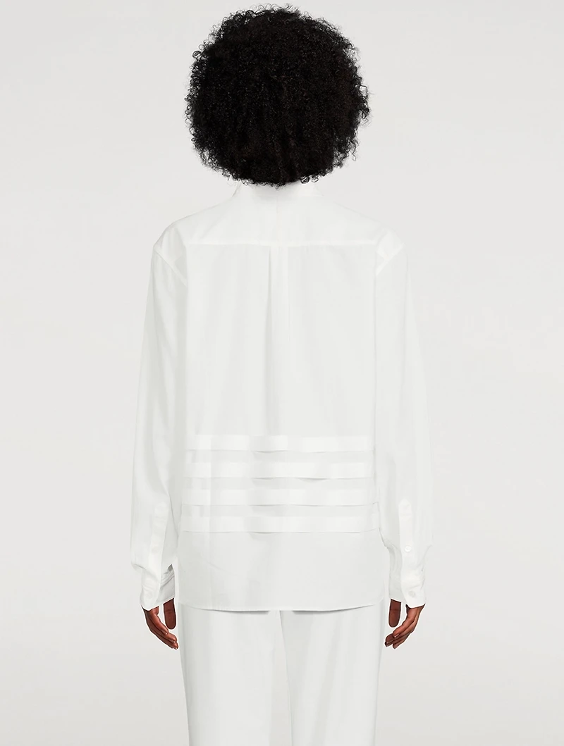 Cotton Shirt With Cross Straps
