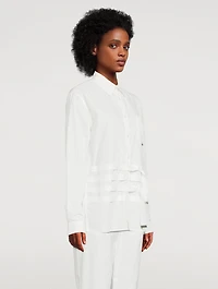 Cotton Shirt With Cross Straps