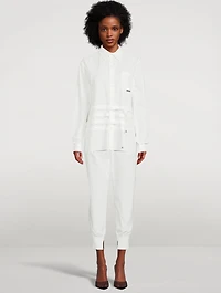 Cotton Shirt With Cross Straps