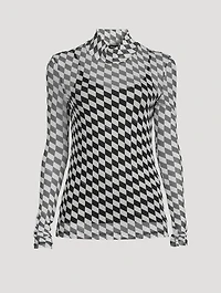 PXL Mesh Mockneck Top