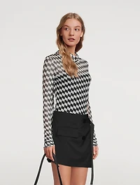 PXL Mesh Mockneck Top