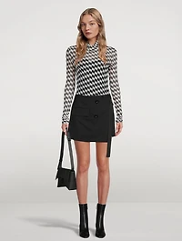 PXL Mesh Mockneck Top